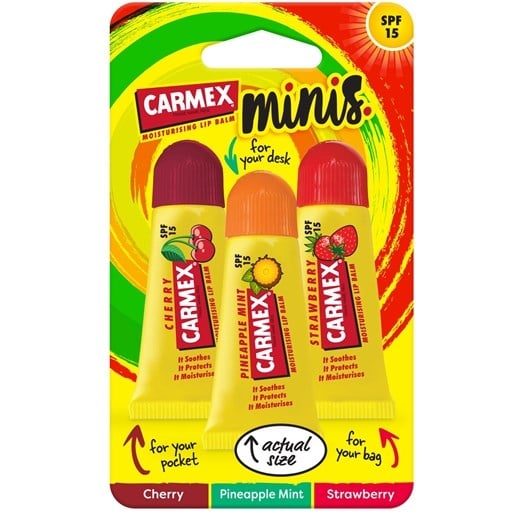 Carmex moisturising lip balm minis
