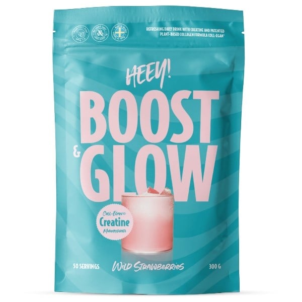 Heey! boost & glow creatine wild strawberries