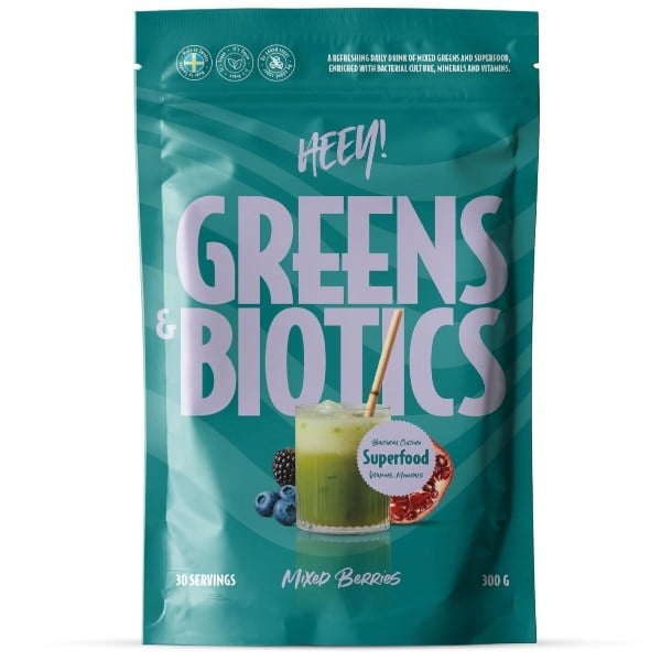 Heey! greens & biotics superfood mixed berries