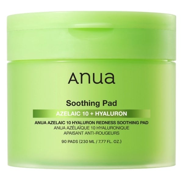 Anua azelaic 10 hyaluron redness soothing pad