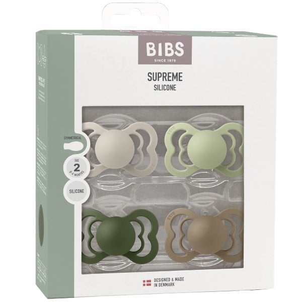 BIBS Supreme size 2 sand/sage/huntergreen/dark oak