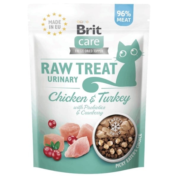 Brit raw treat urinary cat chicken & turkey