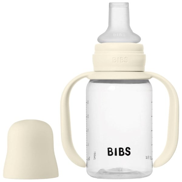 BIBS baby sippy bottle ivory