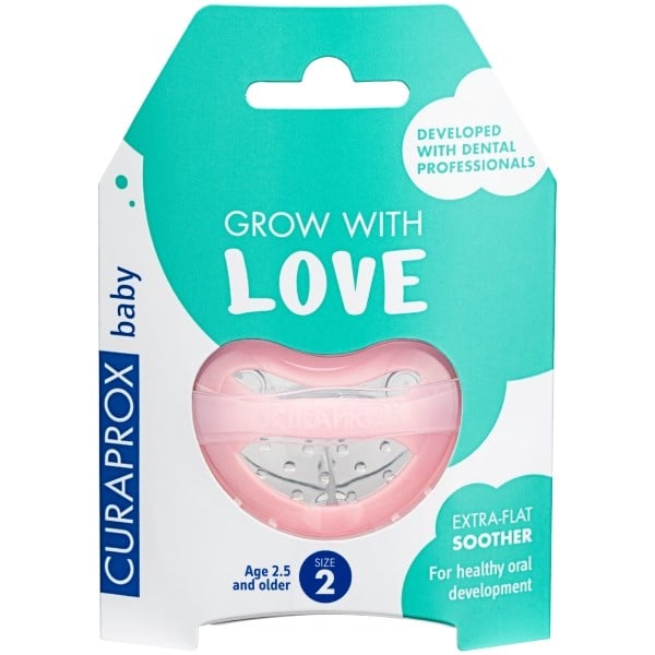Curaprox baby sut size 2 pink