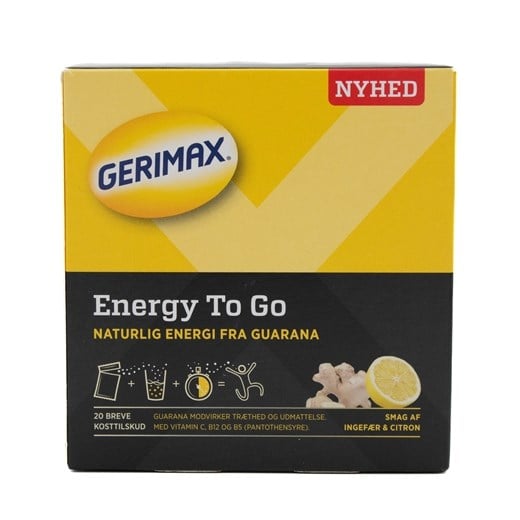 Gerimax energy to go ingefær & citron