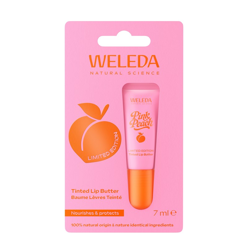 Weleda pink peach tinted lip balm Weleda pink peach tinted lip balm