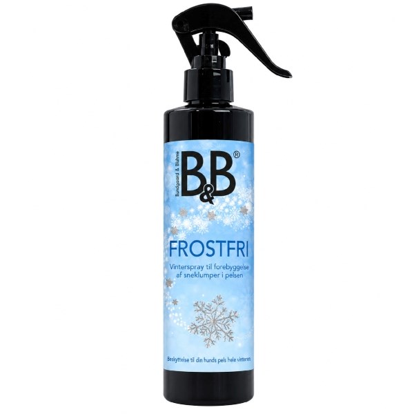 B&B frostfri vinterspray - 300 ml - Beskytter pelsen i frost, sne og vintervejr