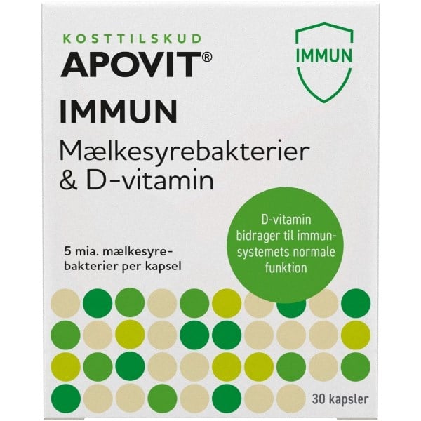 Apovit immun mælkesyrebakterier & D-vitamin