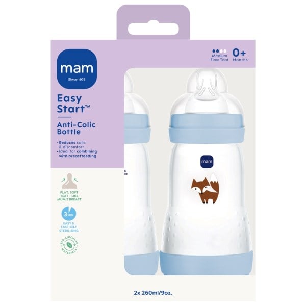 MAM Easy Start anti-colic bottle blue