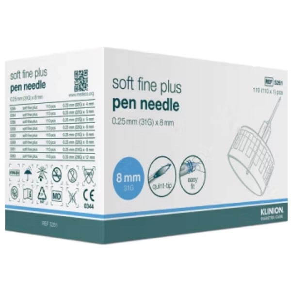 Klinion soft fine plus penkanyle 31G Klinion soft fine plus penkanyle 31G