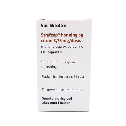 Strefzap mundspray med honning og citron Strefzap mundspray med honning og citron