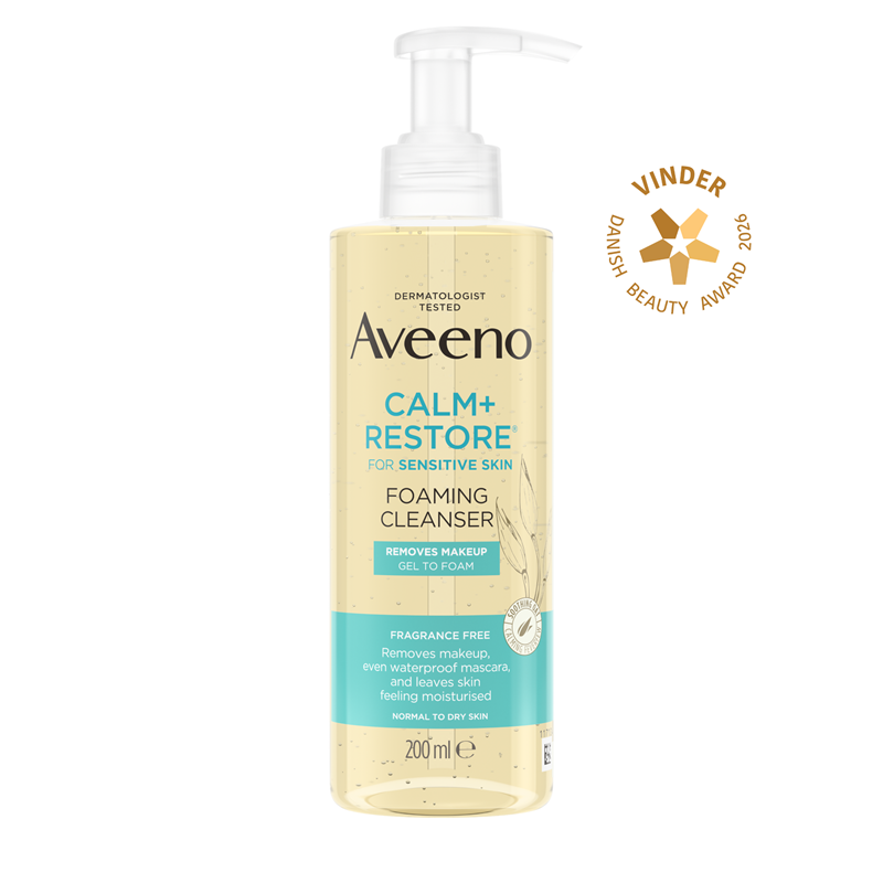 Aveeno Calm + Restore foaming cleanser