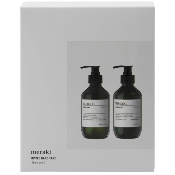 Meraki linen dew simple hand care gaveæske
