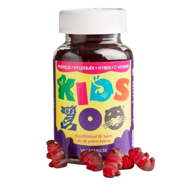 Kids Zoo propolis, hyldebær, hyben & C-vitamin
