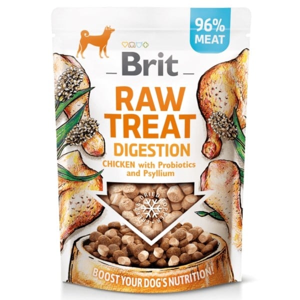 Brit raw treat digestion chicken