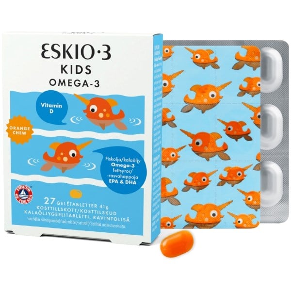 Eskio-3 kids chew omega-3 og D-vitamin