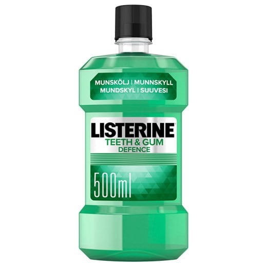 Listerine flouride mundskyl