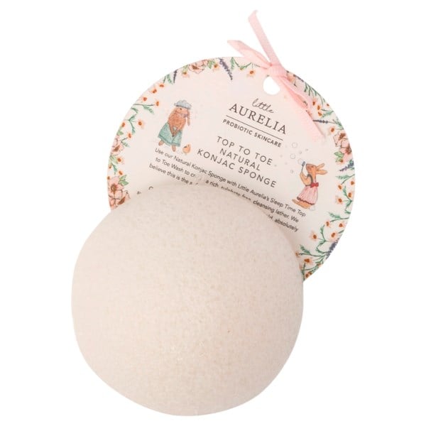 Little aurelia top to toe natural konjac sponge