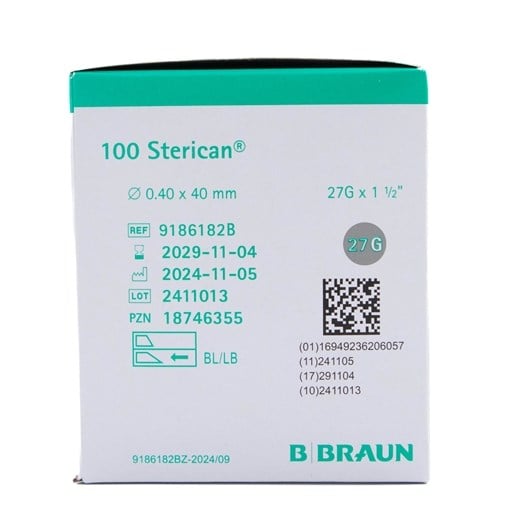 Sterican kanyle grå 27g