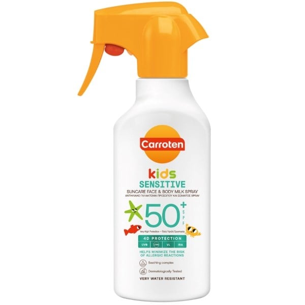 Carroten kids sensitive face & body milk spray SPF50+